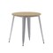 Merrick Lane Dryden Indoor/Outdoor Dining Table, 30" Round All Weather Poly Resin Top with Steel Base
